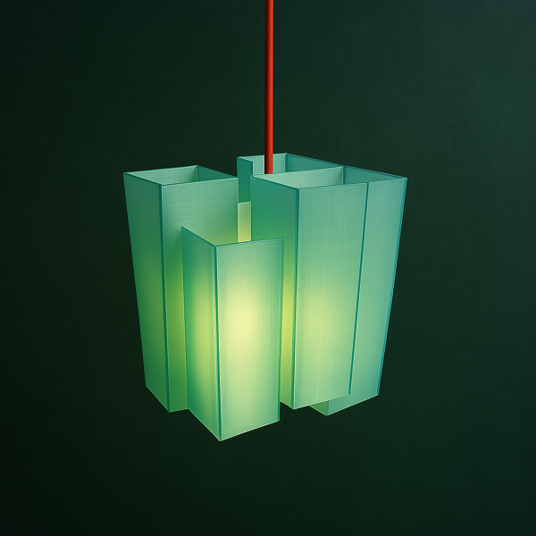 Pixelated Bloom | 3D Lampshade