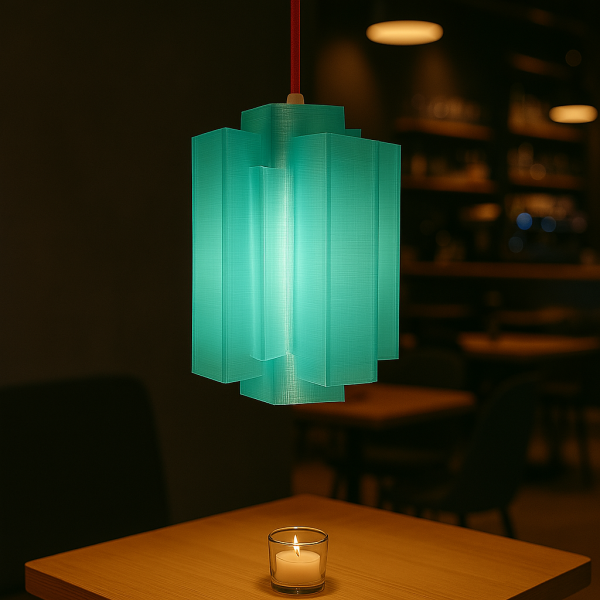 Pixelated Bloom | 3D Lampshade