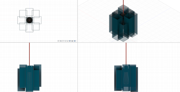 Pixelated Bloom | 3D Lampshade