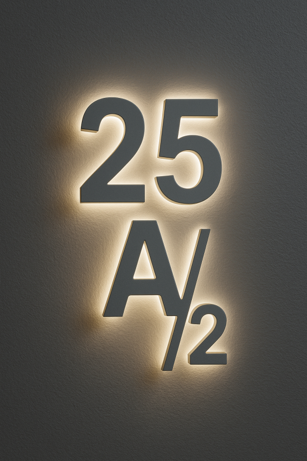 3D house numbers