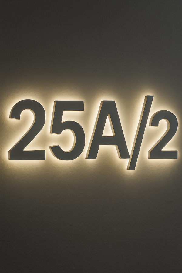 3D house numbers